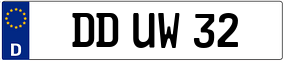 Trailer License Plate